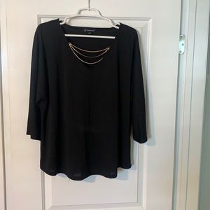 black top w/gold chain